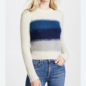 Rag & Bone Holland Sweater in Cream, Blue, and Gray - like new